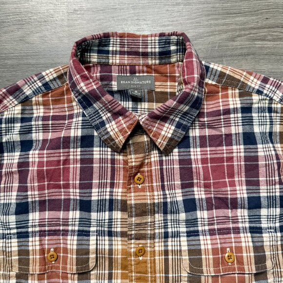 L.L. Bean Men's Signature Heritage Textured Flannel Shirt - Picture 2 of 5